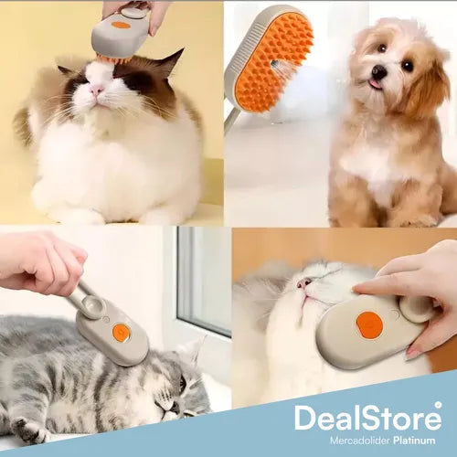 Cepillo Para Mascotas Al Vapor 3 En 1